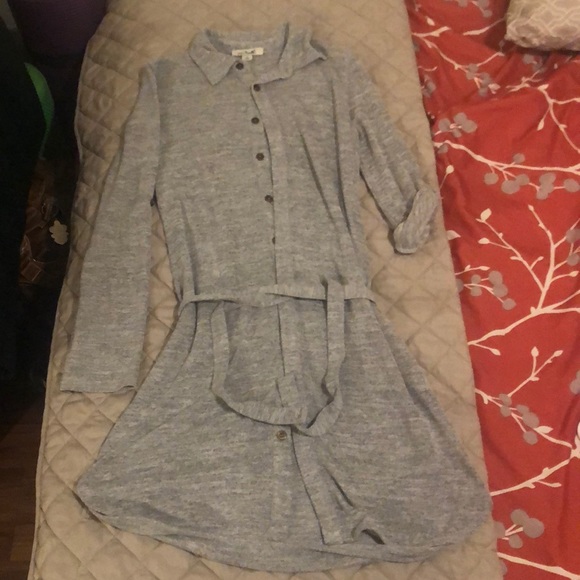 Button up cardigan with waist tie - Picture 1 of 3